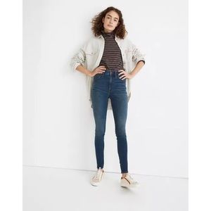 Madewell 10” high rise road tripper skinny jeans blue
